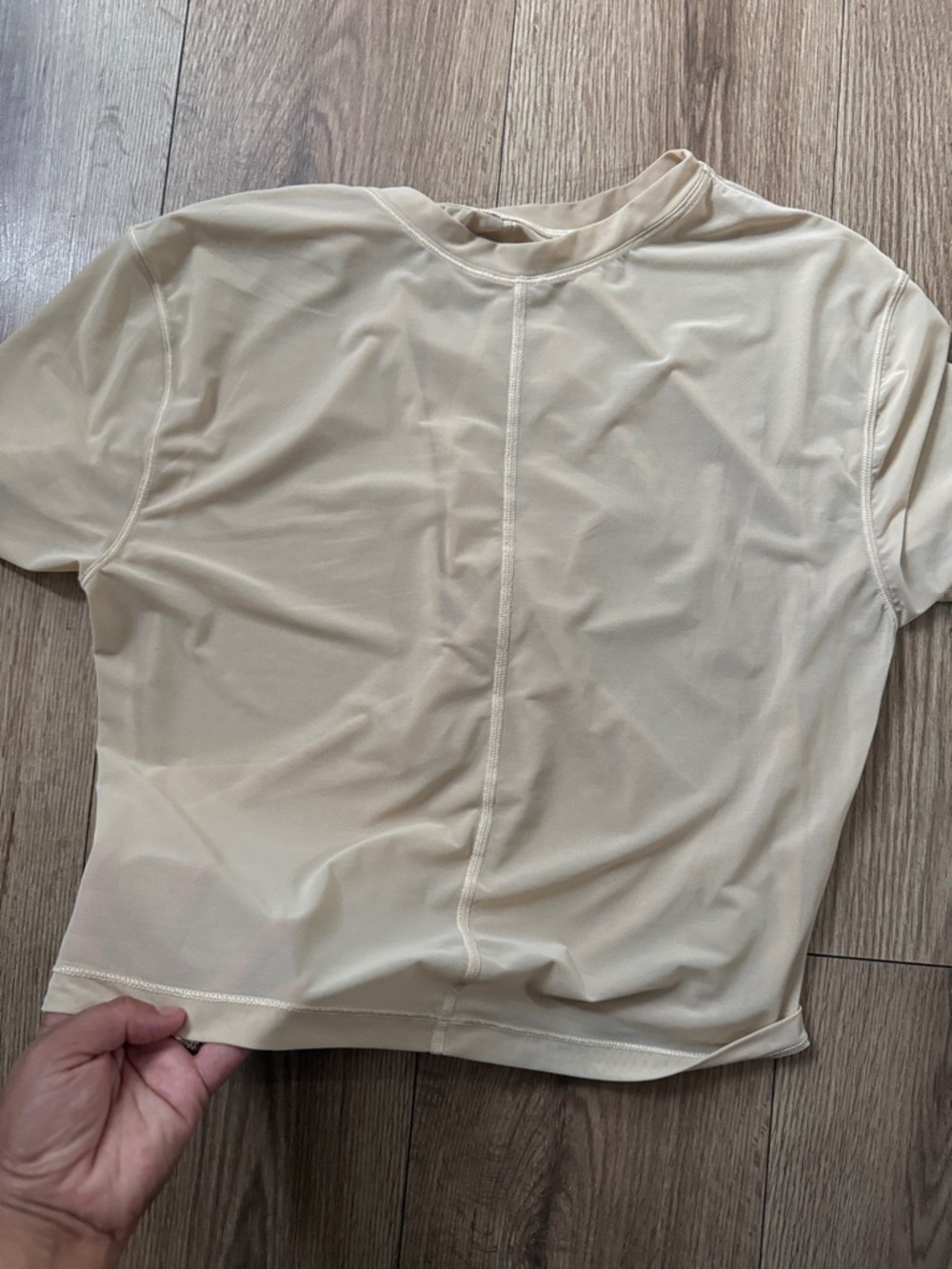 lululemon athletica Women's Cream Crop Top